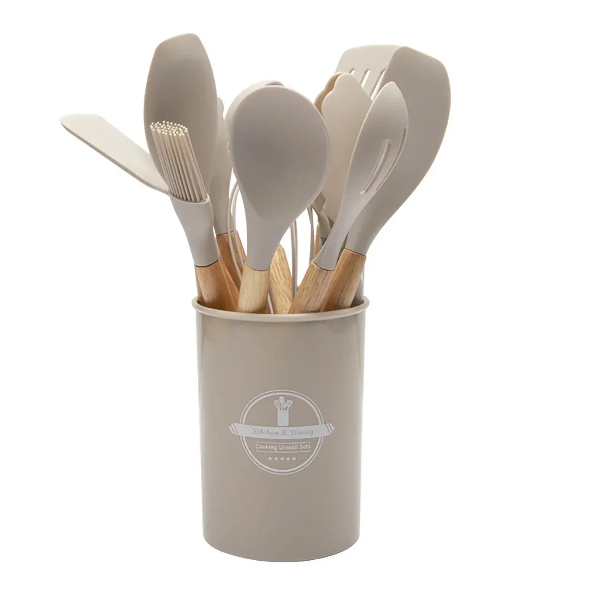 12 Piece Non Stick Silicone Utensil Set For Cooking Heat Resistant Kitchen Tools
