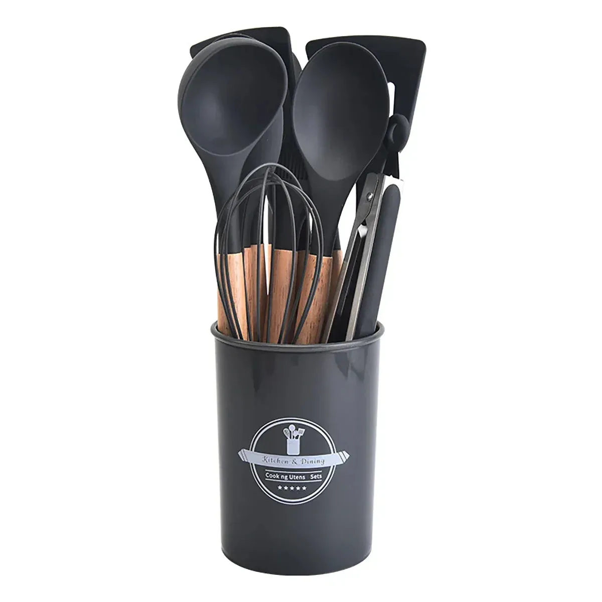 12 Piece Non Stick Silicone Utensil Set For Cooking Heat Resistant Kitchen Tools