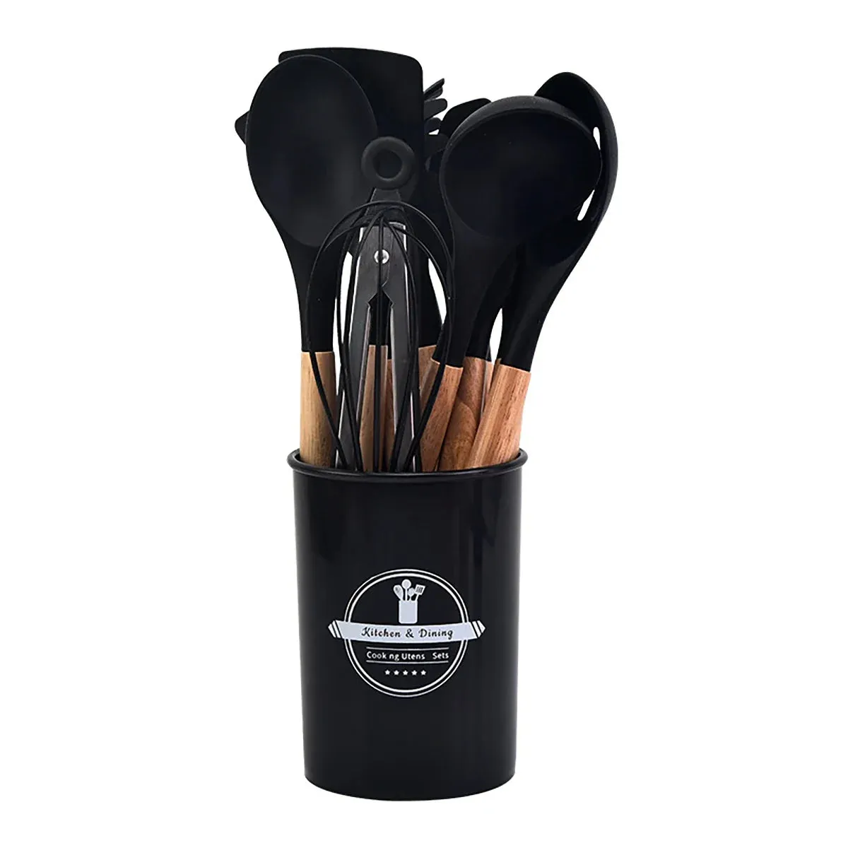 12 Piece Non Stick Silicone Utensil Set For Cooking Heat Resistant Kitchen Tools