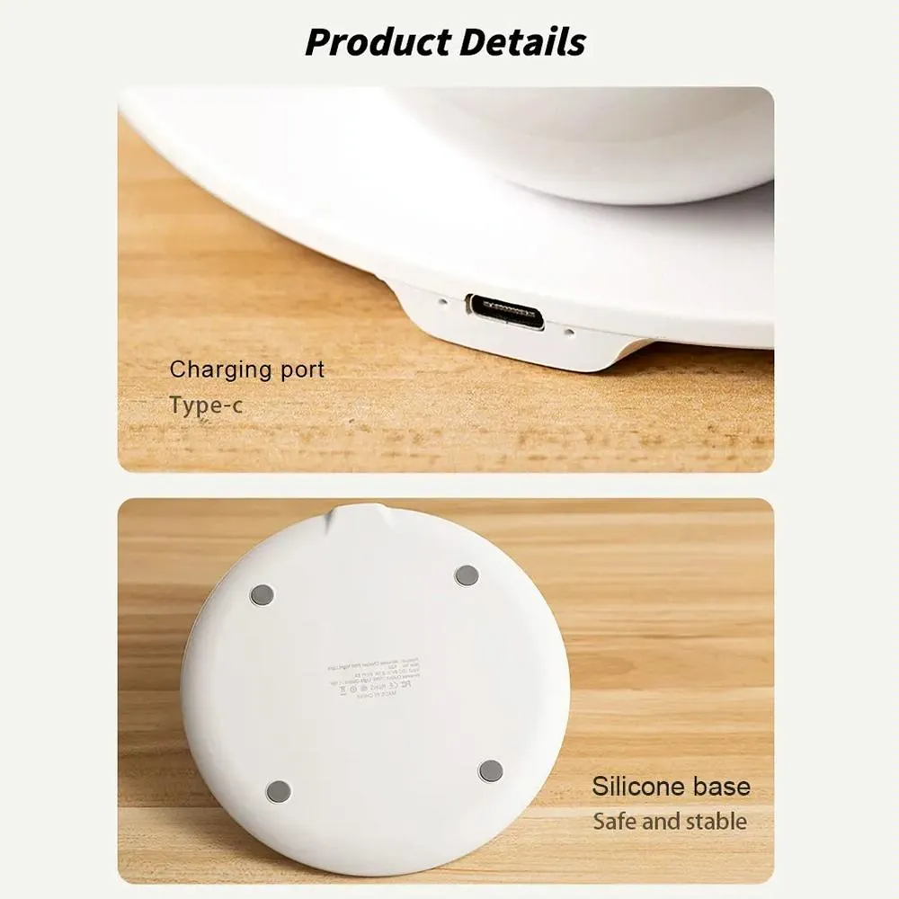 15W Rotatable Night Light Fast Charger Wheat