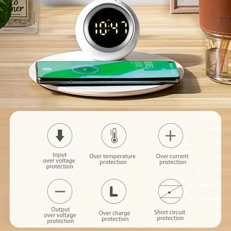 15W Rotatable Night Light Fast Charger Wheat