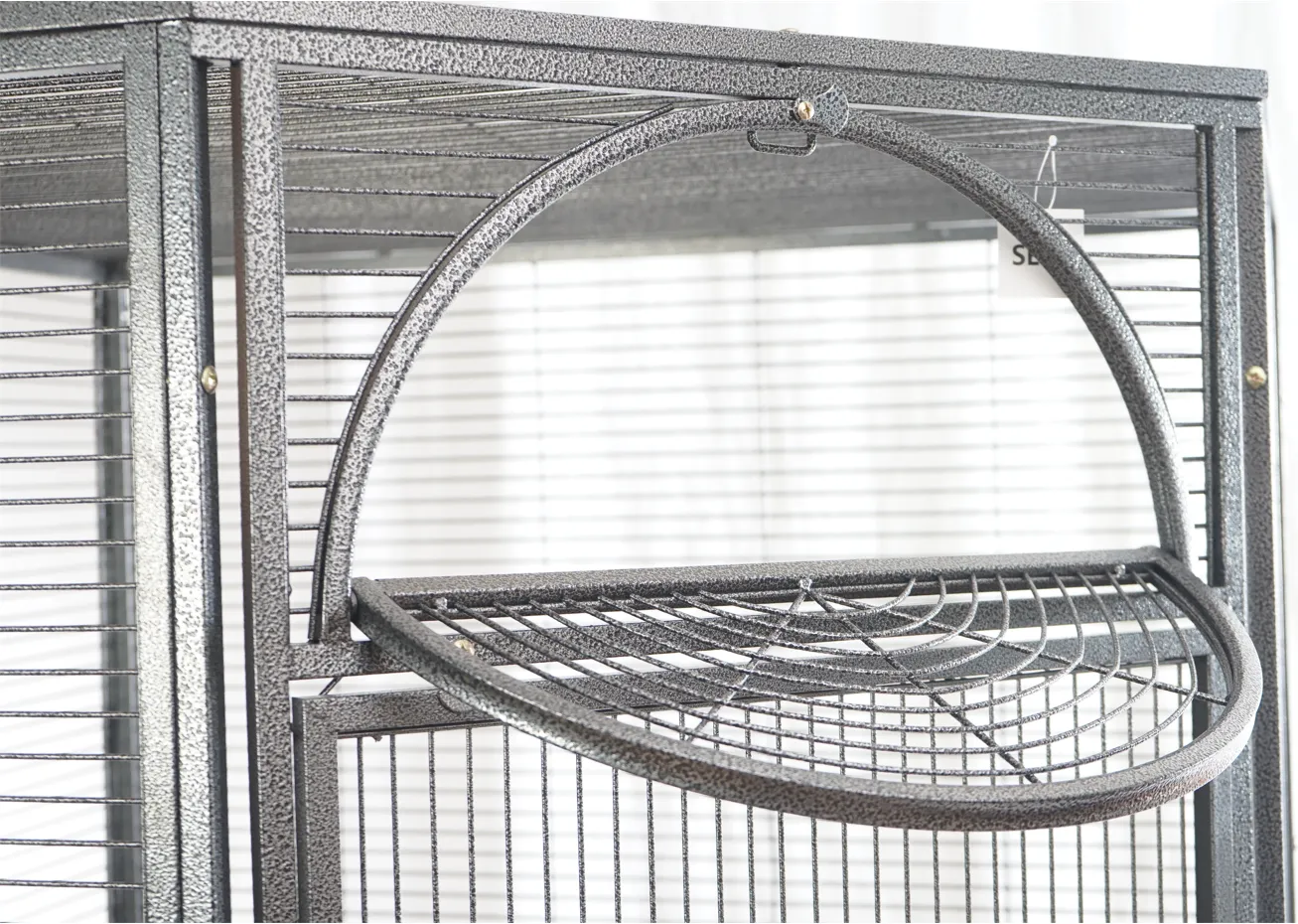 185cm XXL Corner Bird Cage | Pet Parrot Aviary With Perch and Castor Wheels