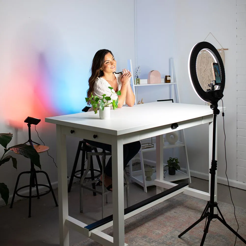 5.5" LED Photography Video Youtube Zoom Lighting Desk Home Kit - Crystal Air