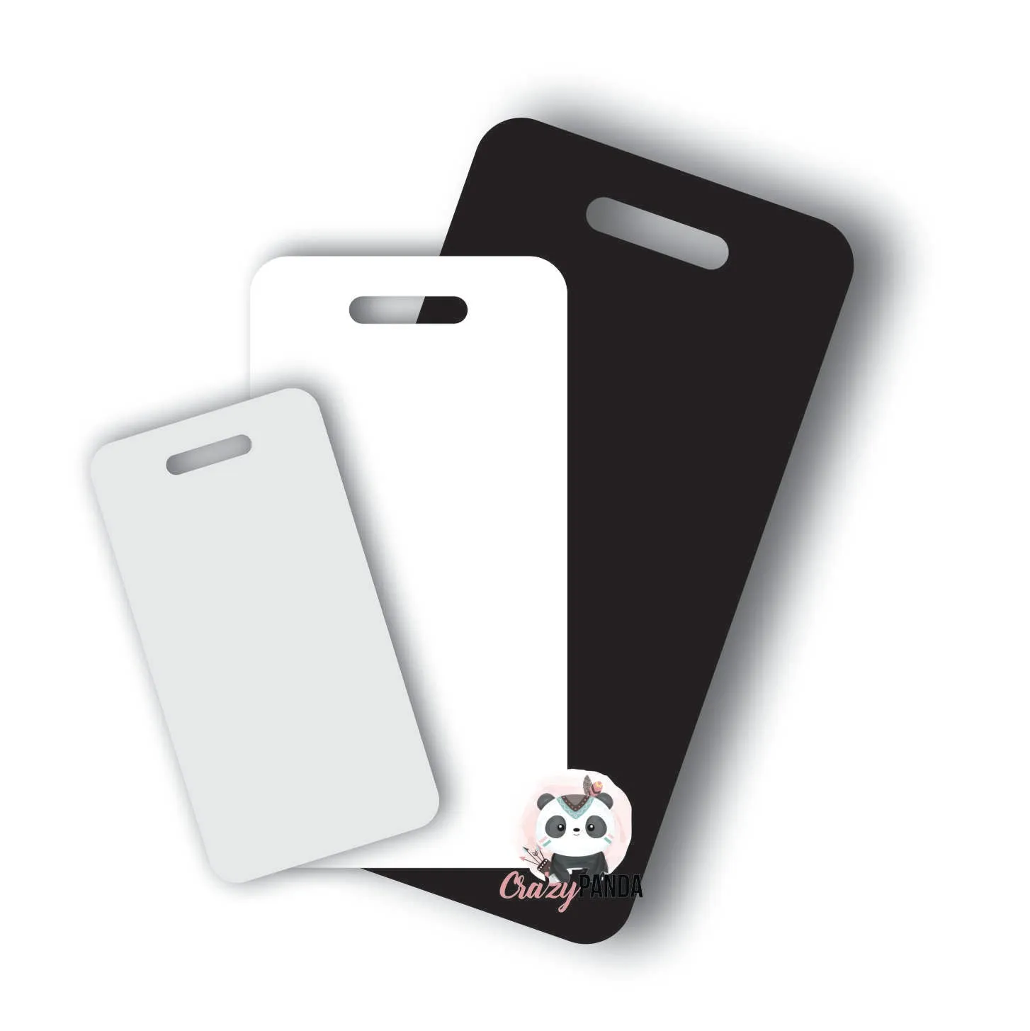 Acrylic Blank Clear Luggage Tags(Shapes & Colours) ~ 3mm