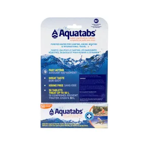 Aquatabs Water Purification Tablets 49 mg - 50 Pack