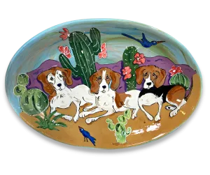 Beagle Serving Platter