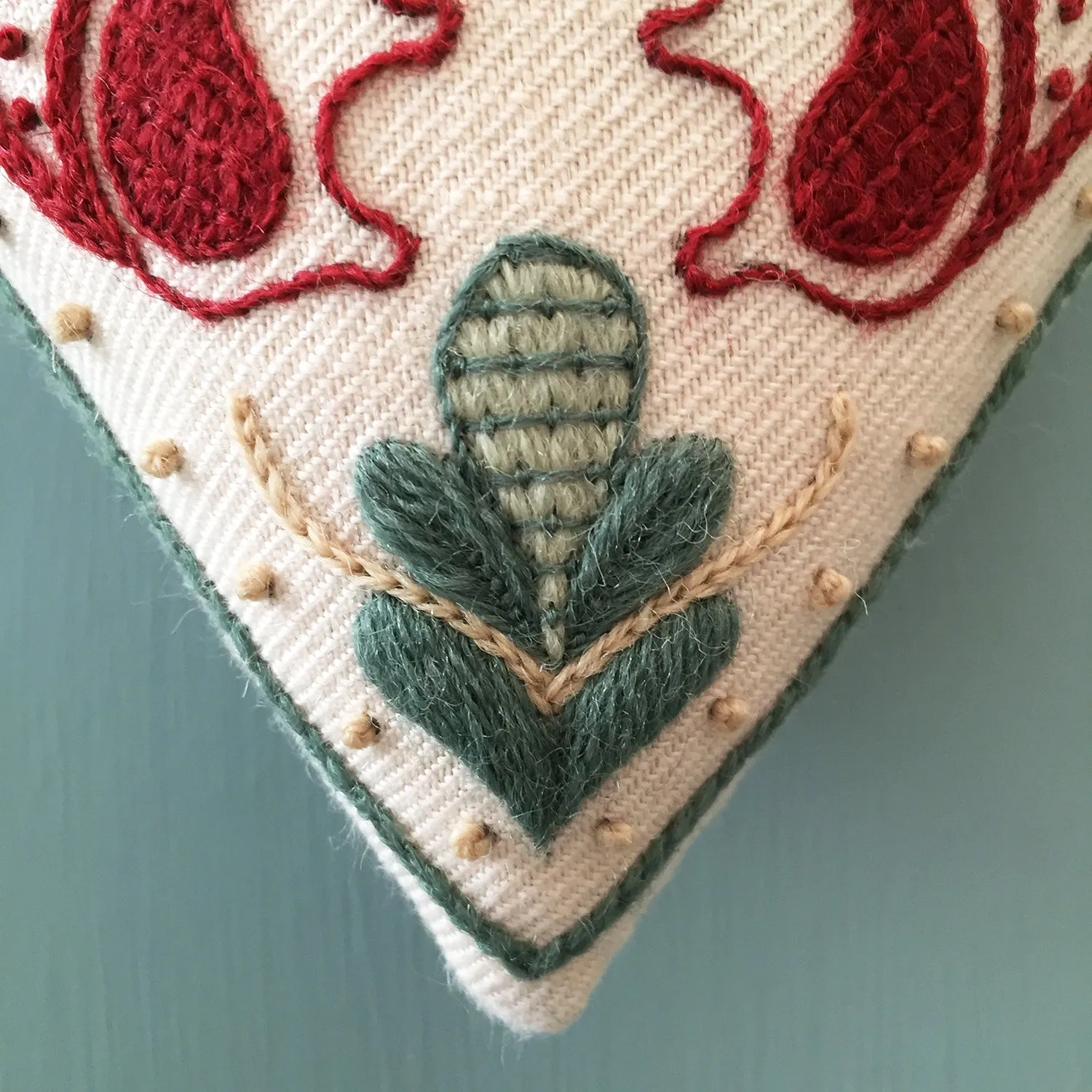 Crewel Embroidery Kit Hearts And Squirrels