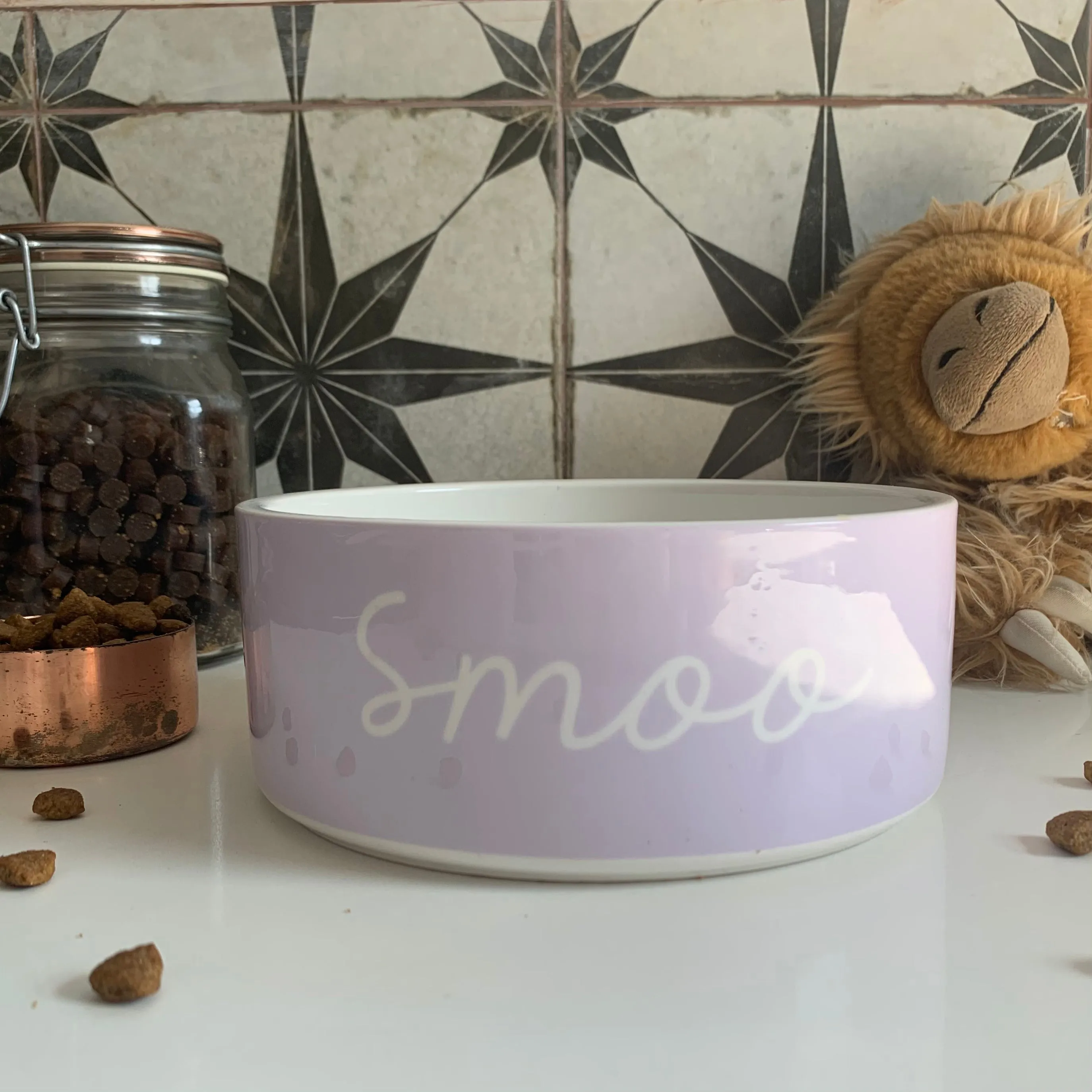 Custom Solid Color Dog Bowl