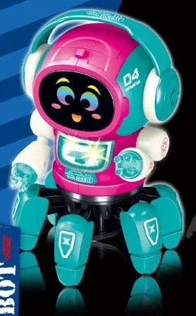 Dance Robot Electric Pet Musical Shining Toys 6 Claws Octopus Robot Educational Interactive