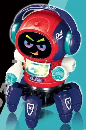 Dance Robot Electric Pet Musical Shining Toys 6 Claws Octopus Robot Educational Interactive