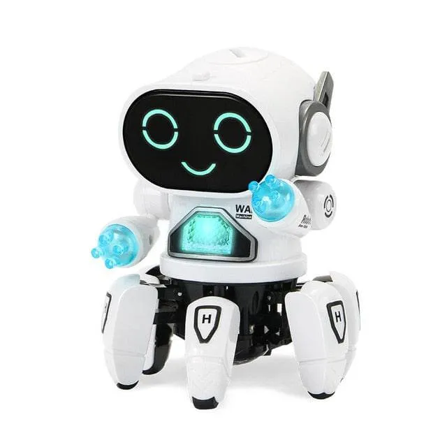 Dance Robot Electric Pet Musical Shining Toys 6 Claws Octopus Robot Educational Interactive