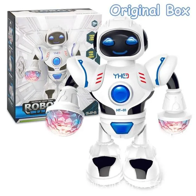 Dance Robot Electric Pet Musical Shining Toys 6 Claws Octopus Robot Educational Interactive