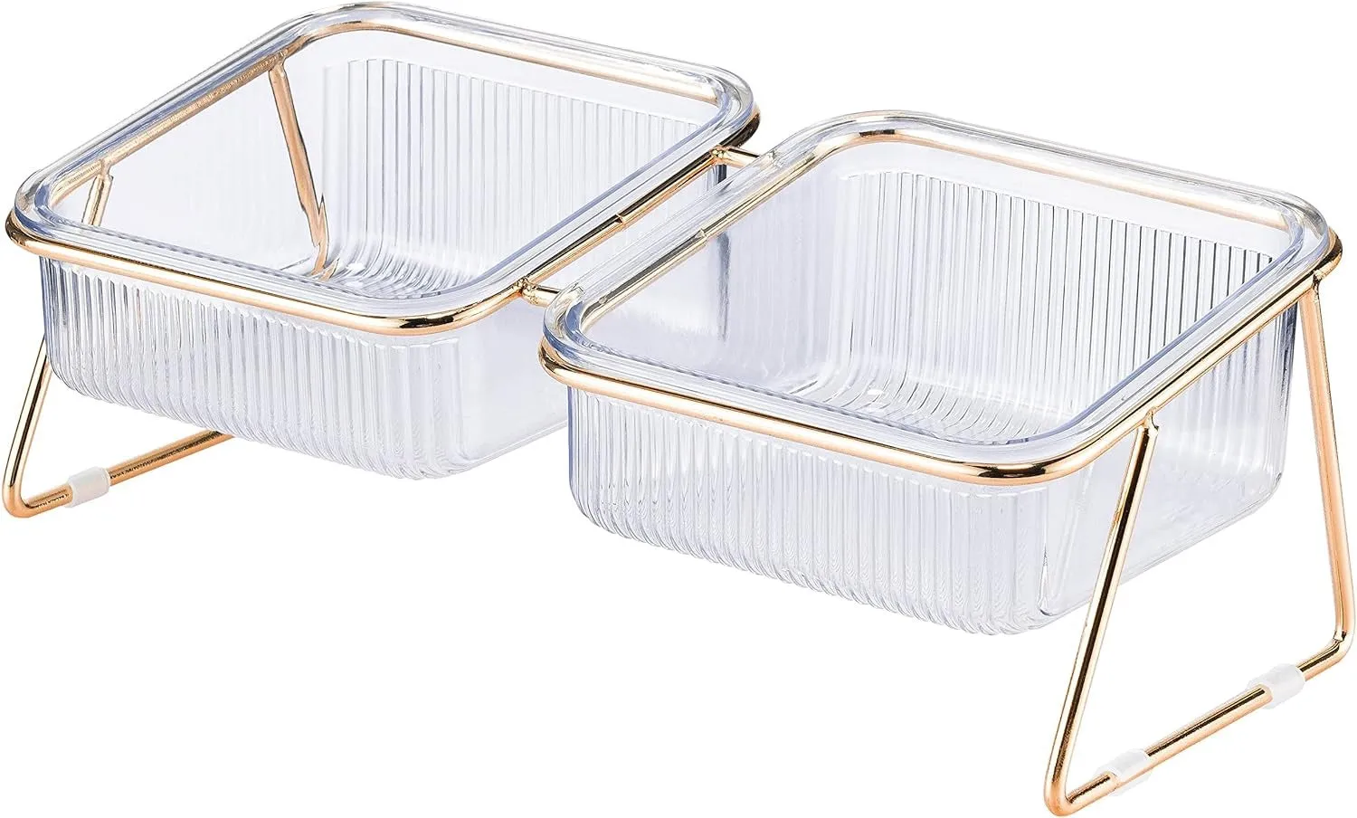 Happy Tails Transparent Pet Feeder Bowl