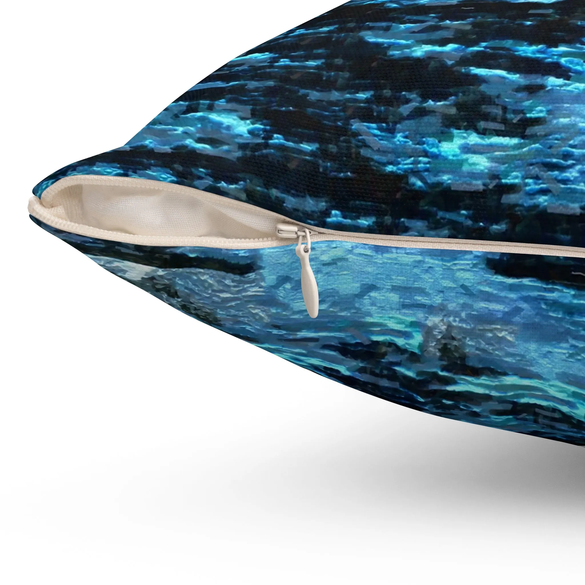 Humpback Whale  Spun Polyester Throw Pillow