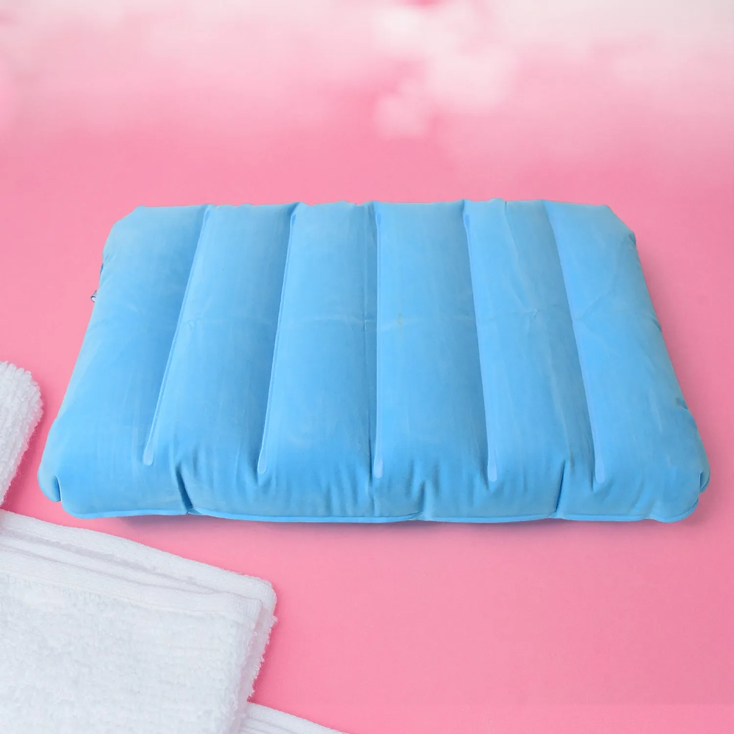 Inflatable Camping Pillows, Travelling Air Pillow Soft Comfortable Air Inflatable Travel Pillow (4830 Cm / 1 pc)