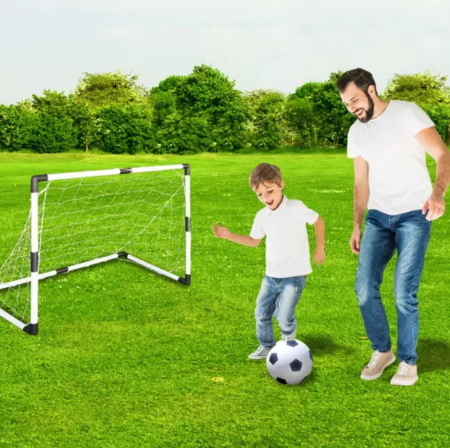 Kids Football Goal Play Set With Air Pump