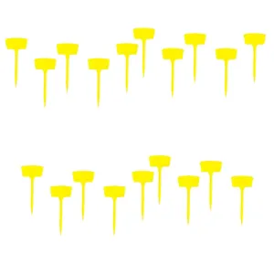 Kuber Industries Garden Tags/Plant Lables Tag|Markers lables for Garden Plant| Pack of 20| (Yellow)