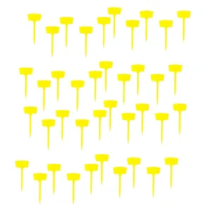 Kuber Industries Garden Tags/Plant Lables Tag|Markers lables for Garden Plant| Pack of 40| (Yellow)