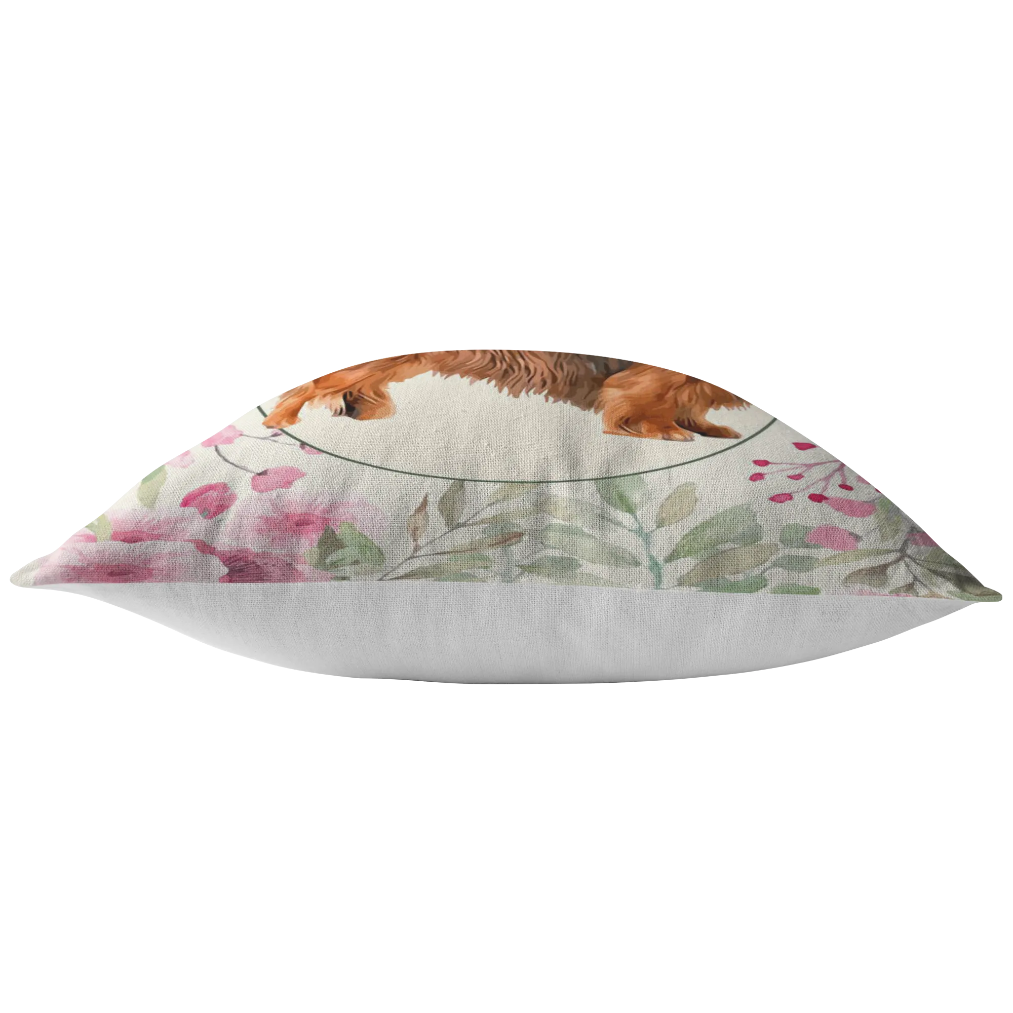 Long Haired Dachshund - Roses Garden Pillow