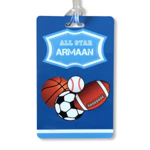 Luggage Tags - Sports Theme, Set of 2