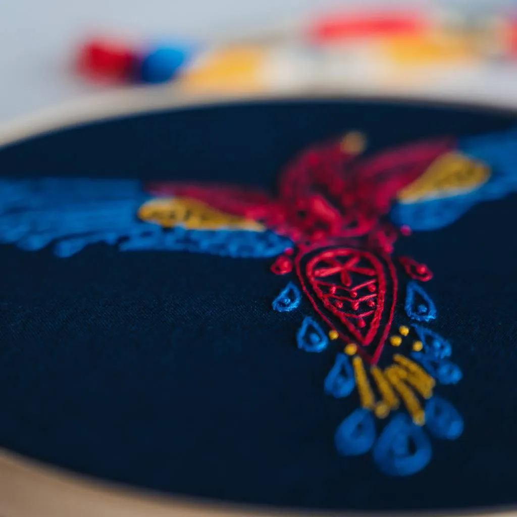 Parrot Embroidery Kit