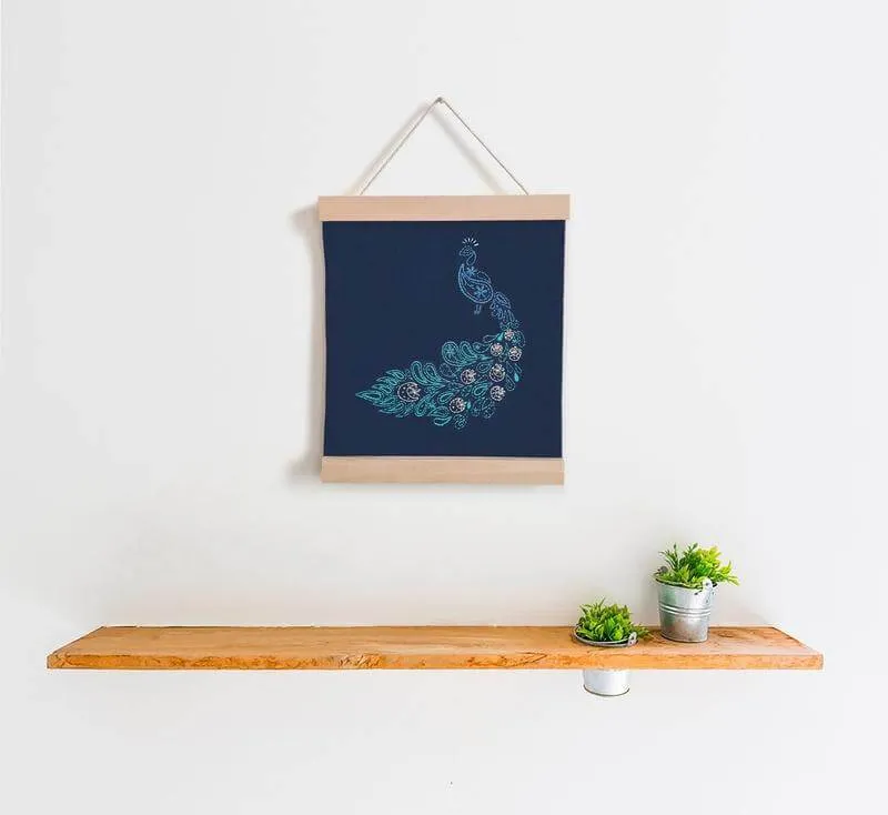 Peacock Banner Embroidery Kit