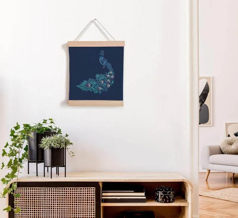 Peacock Banner Embroidery Kit