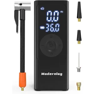 Portable Air Compressor, Tire Inflator Pump Cordless 150PSI with 6000mAh Digital Pressure Gauge 3X Fast Inflation Air Compressor