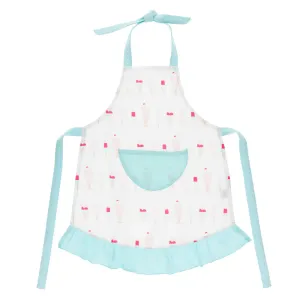 Print Ruffle Apron