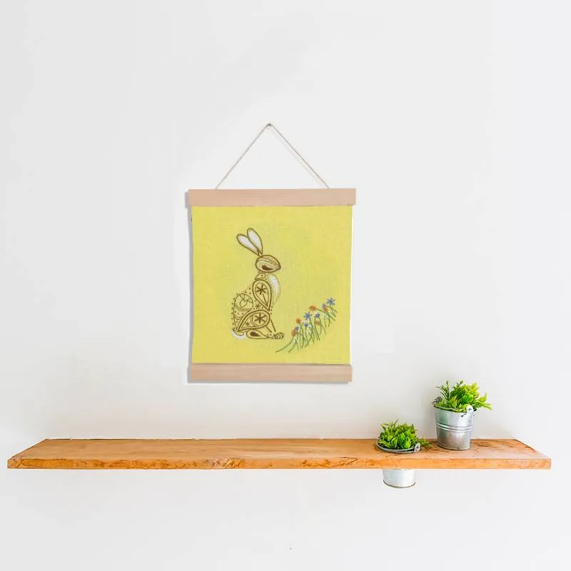 Rabbit Banner Embroidery Kit