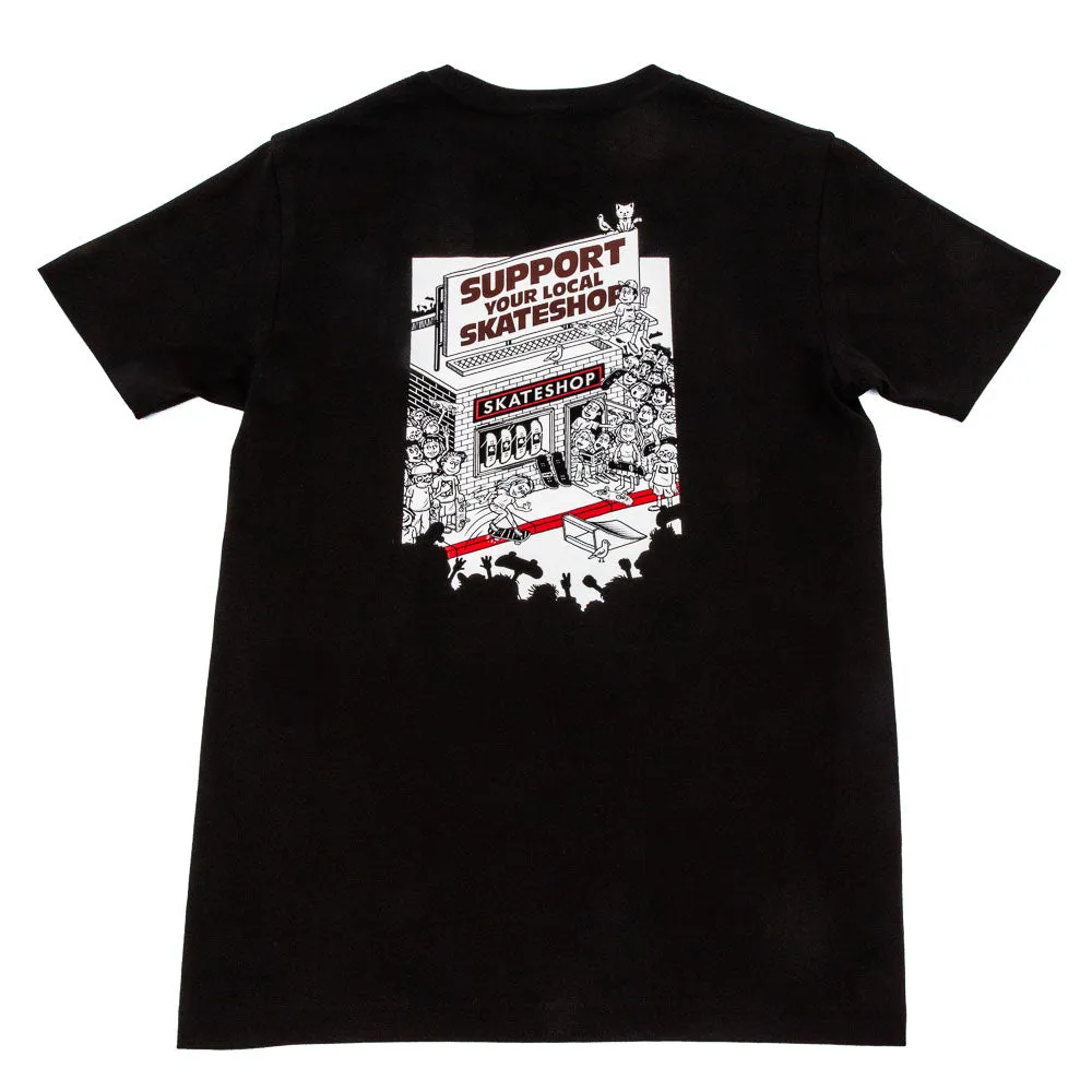 Skate Shop Day - SSD X AS Colour 303 Boards Shop Shirt (Black)