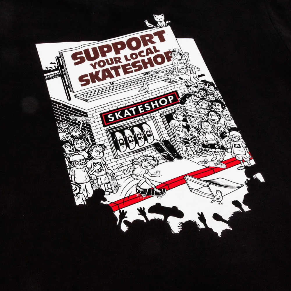 Skate Shop Day - SSD X AS Colour 303 Boards Shop Shirt (Black)