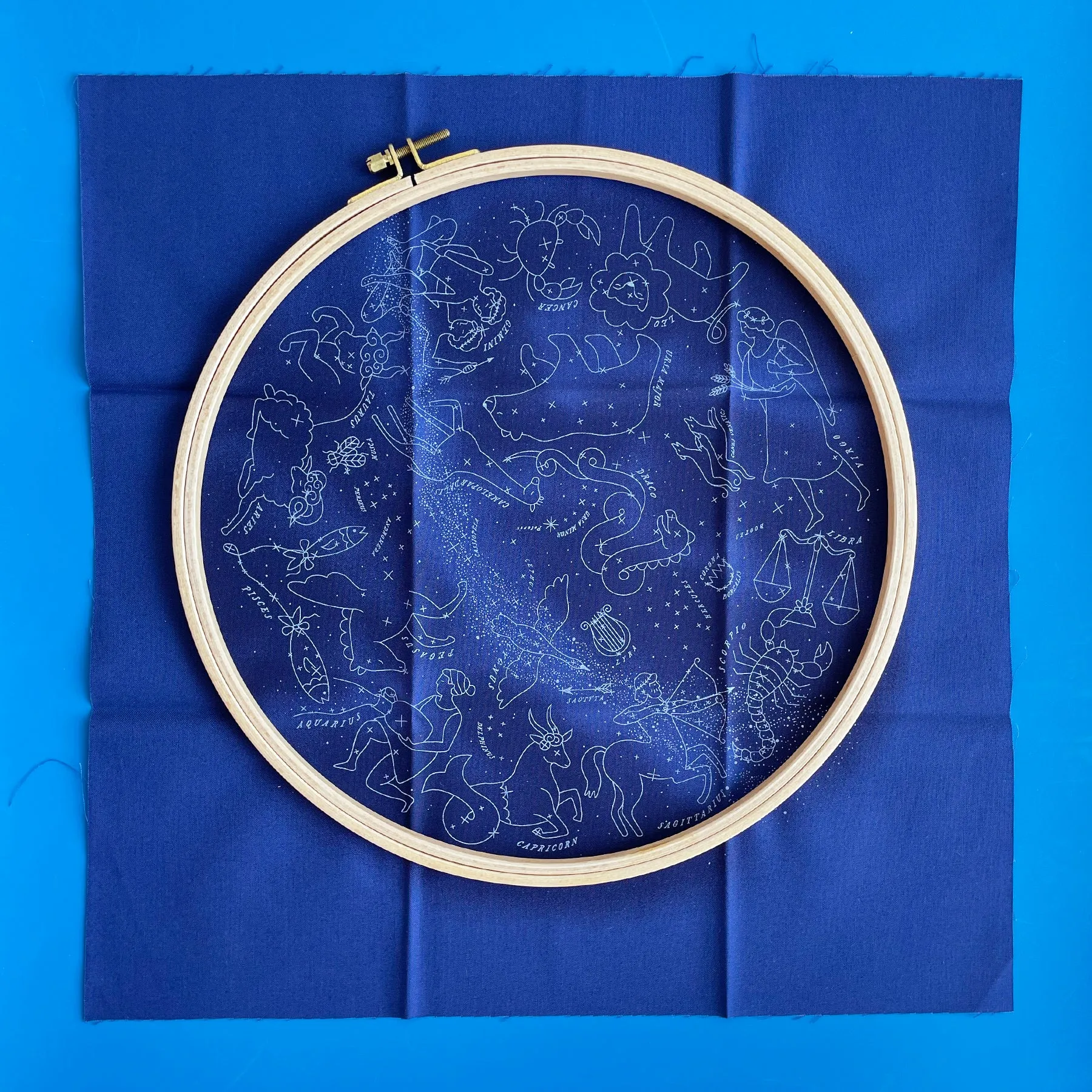 Star Map Hoop Art Kit