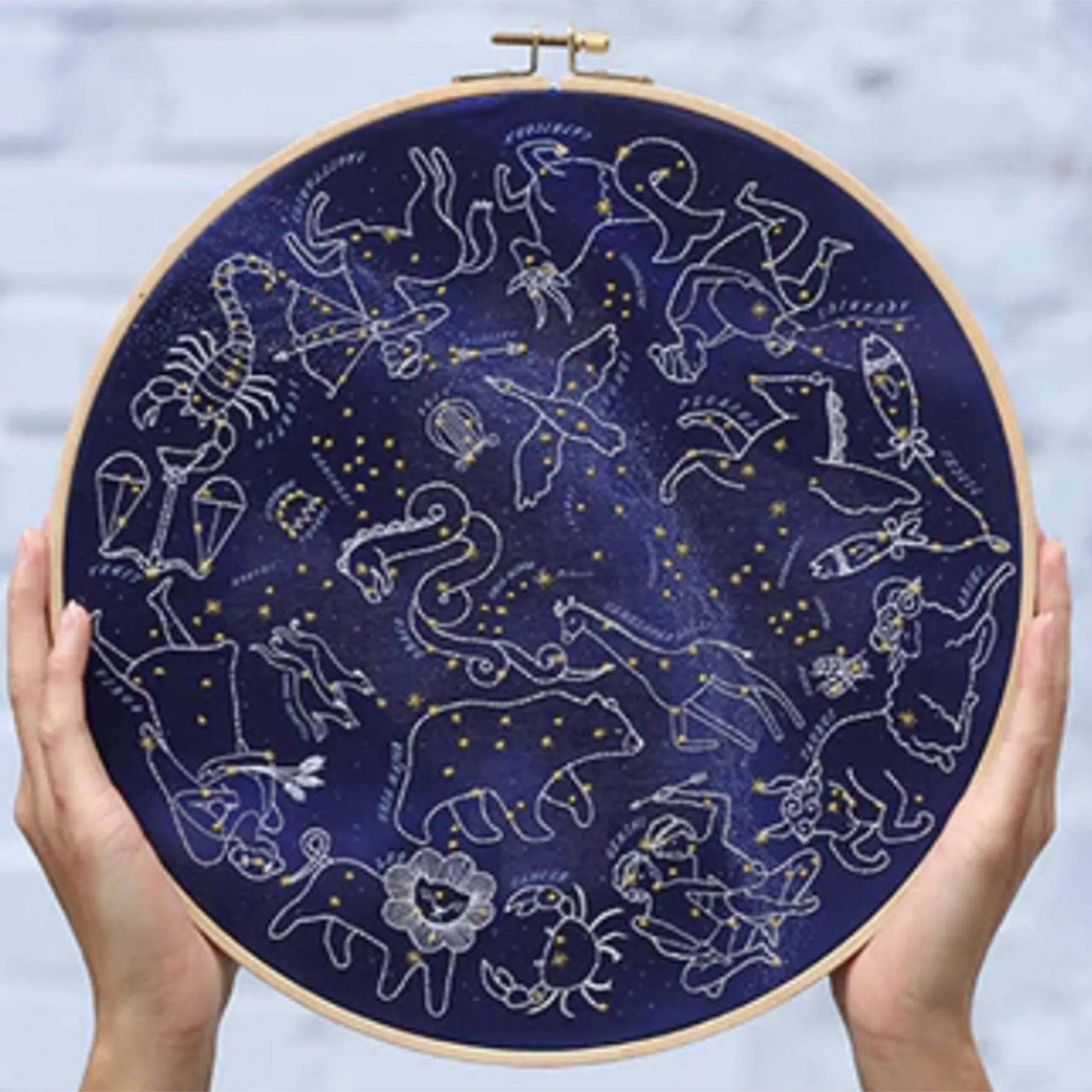 Star Map Hoop Art Kit