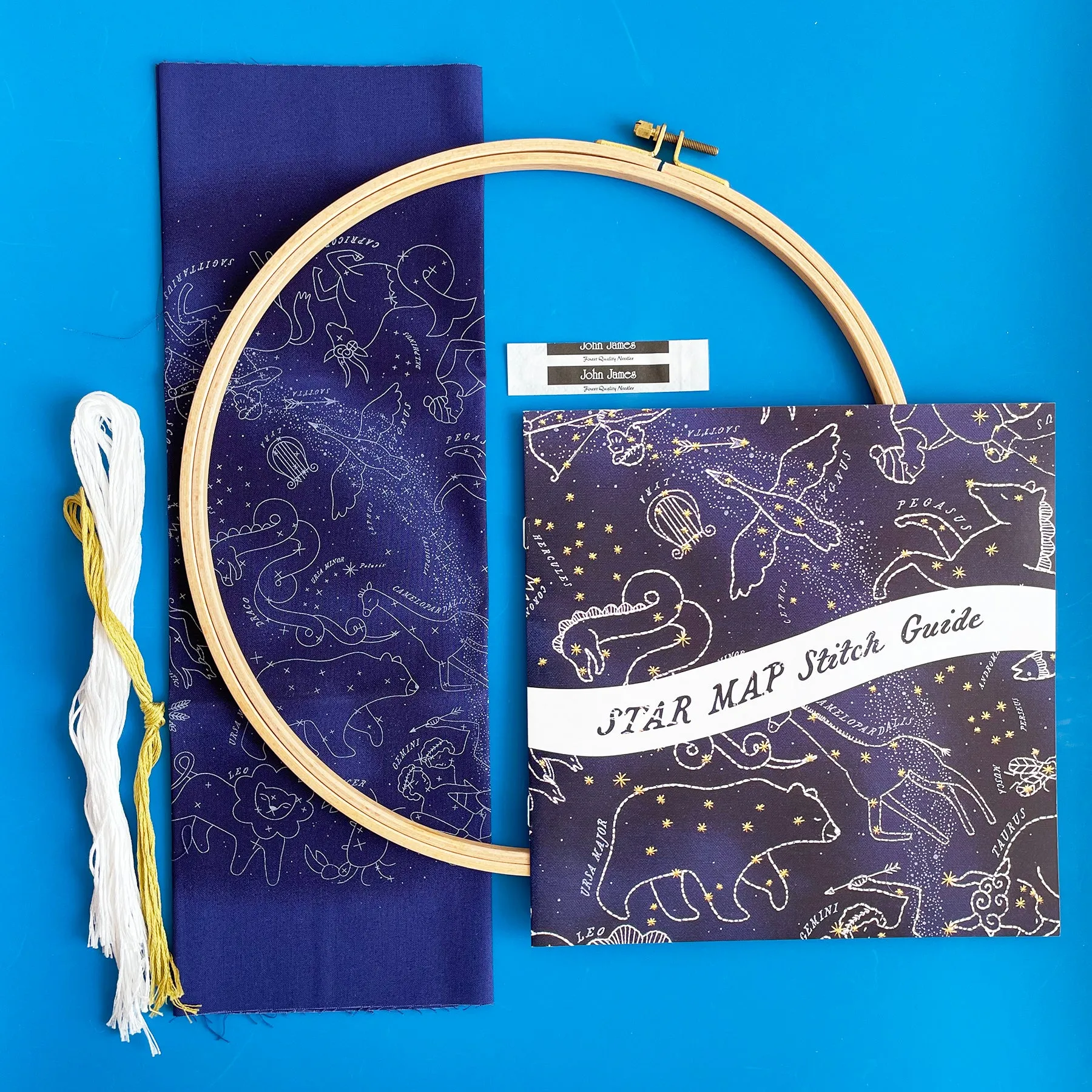 Star Map Hoop Art Kit