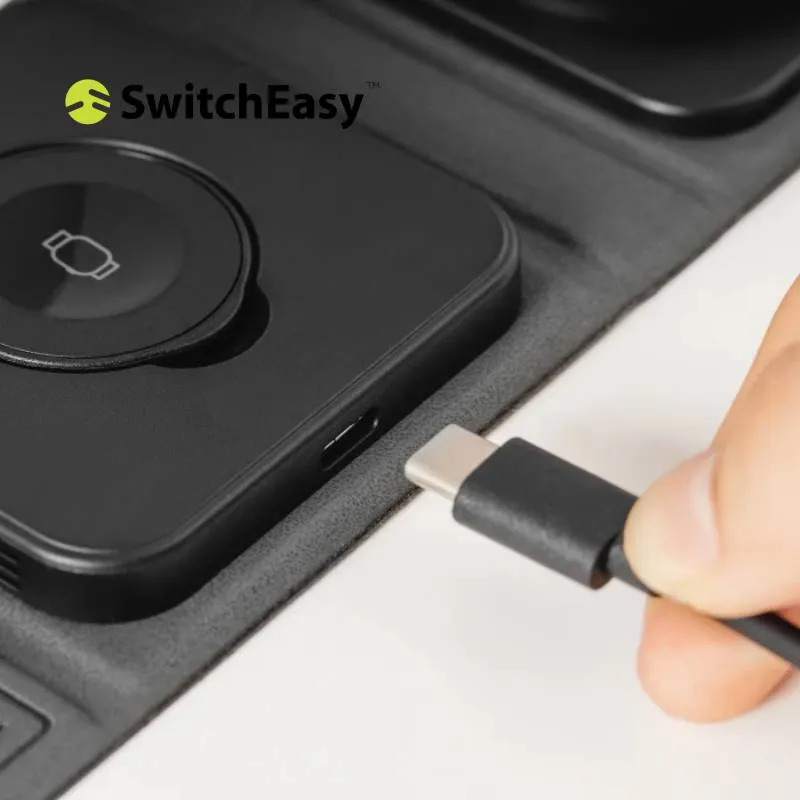 SwitchEasy Triocharge portable 3 in 1 Charger (Black)