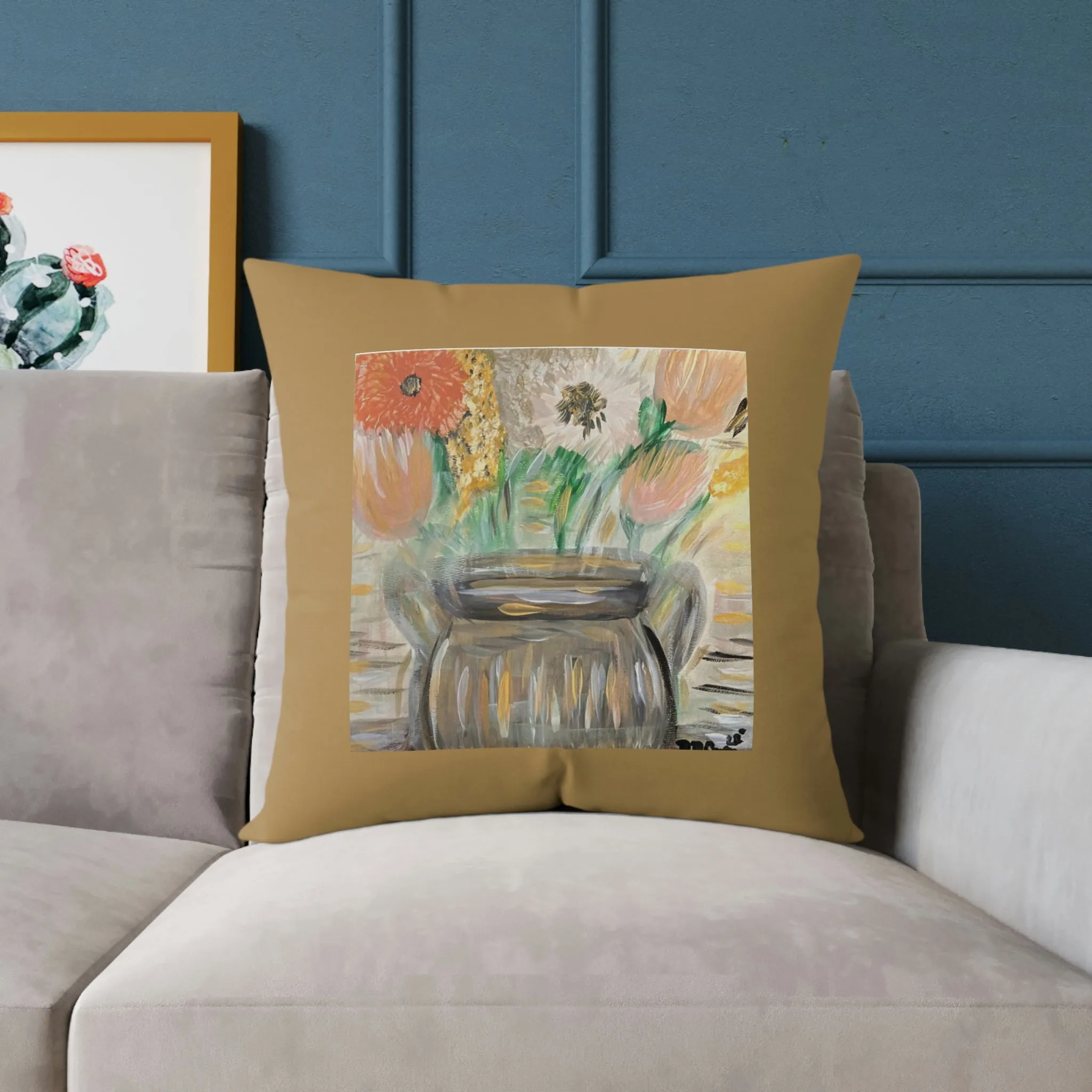 The Greg in Bronze Spun Polyester Pillow