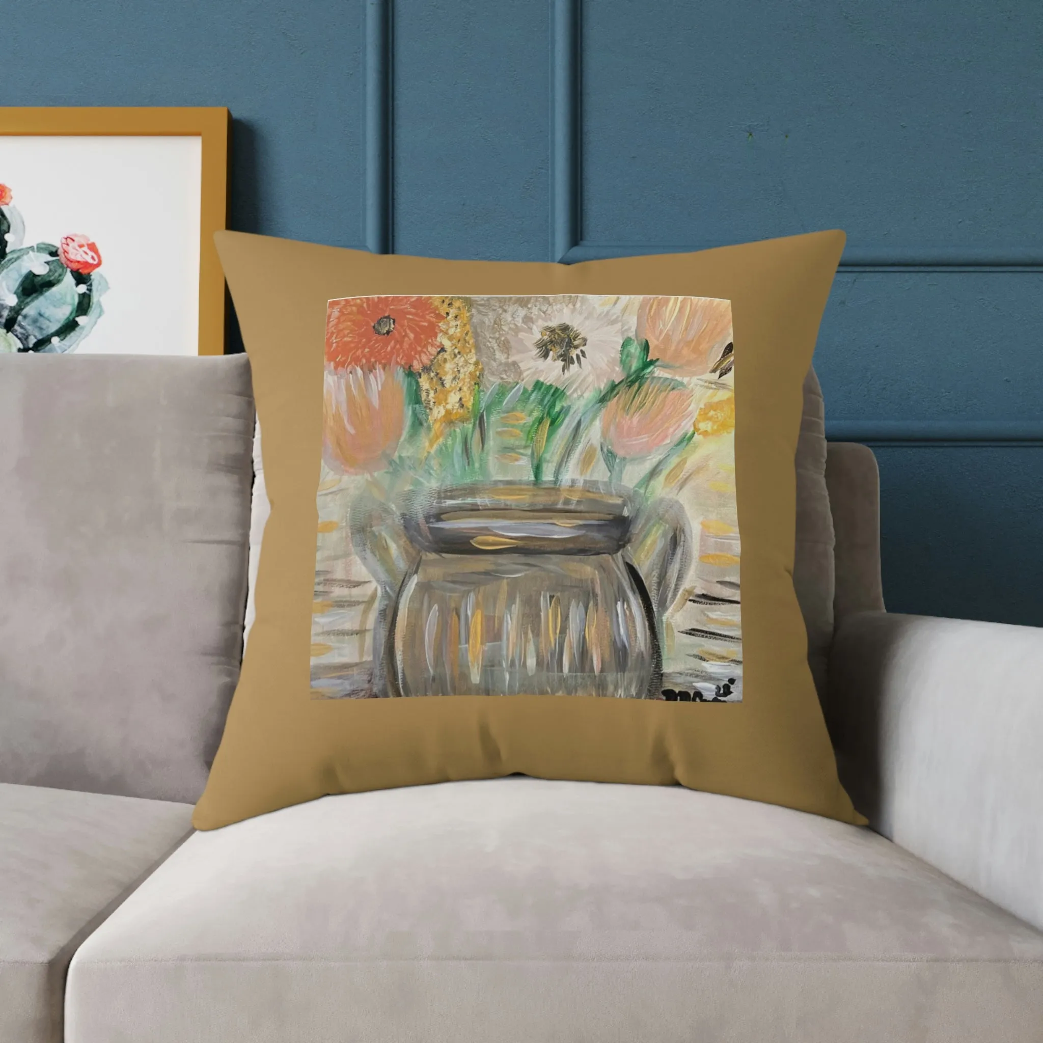 The Greg in Bronze Spun Polyester Pillow