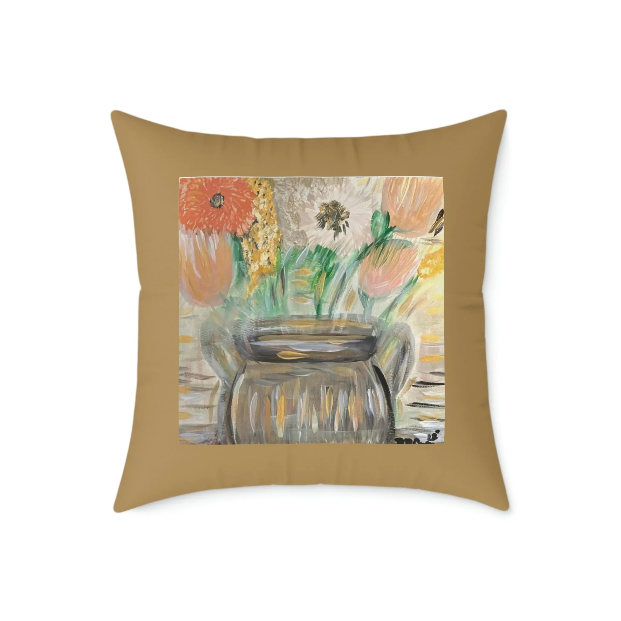 The Greg in Bronze Spun Polyester Pillow