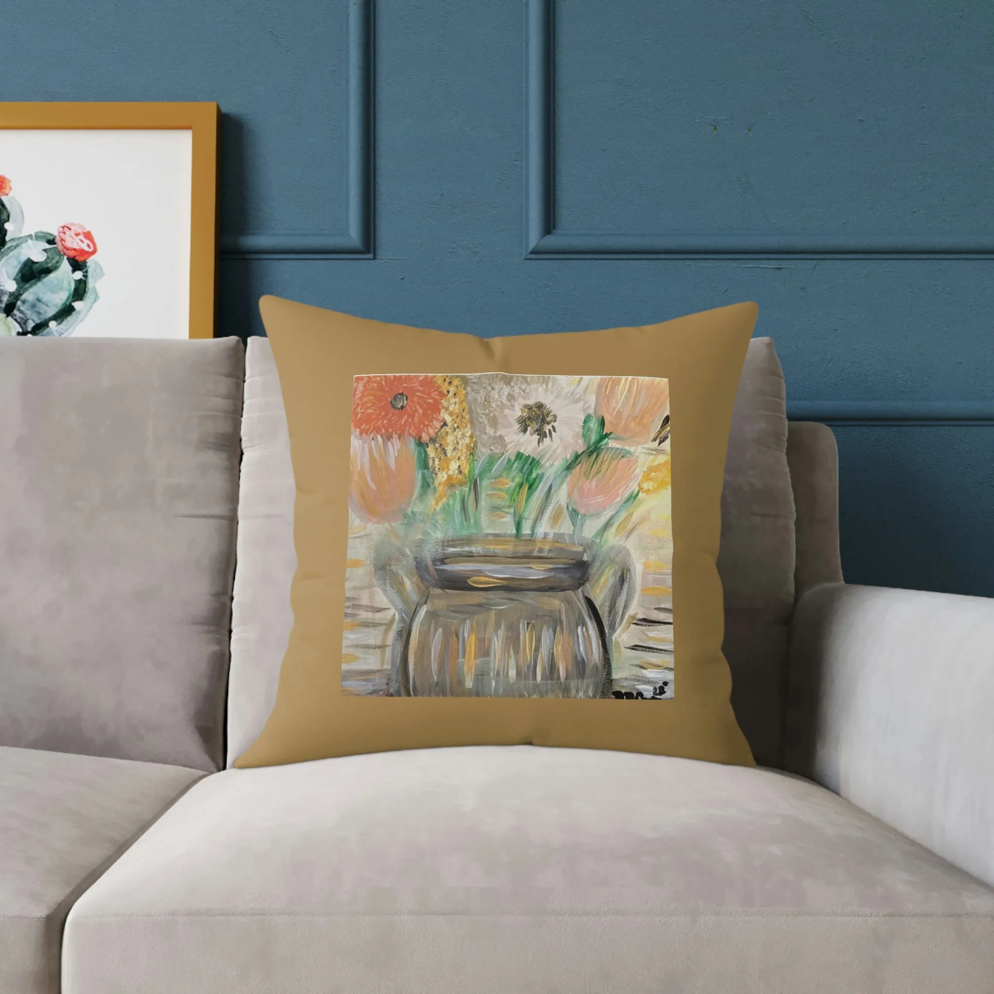 The Greg in Bronze Spun Polyester Pillow