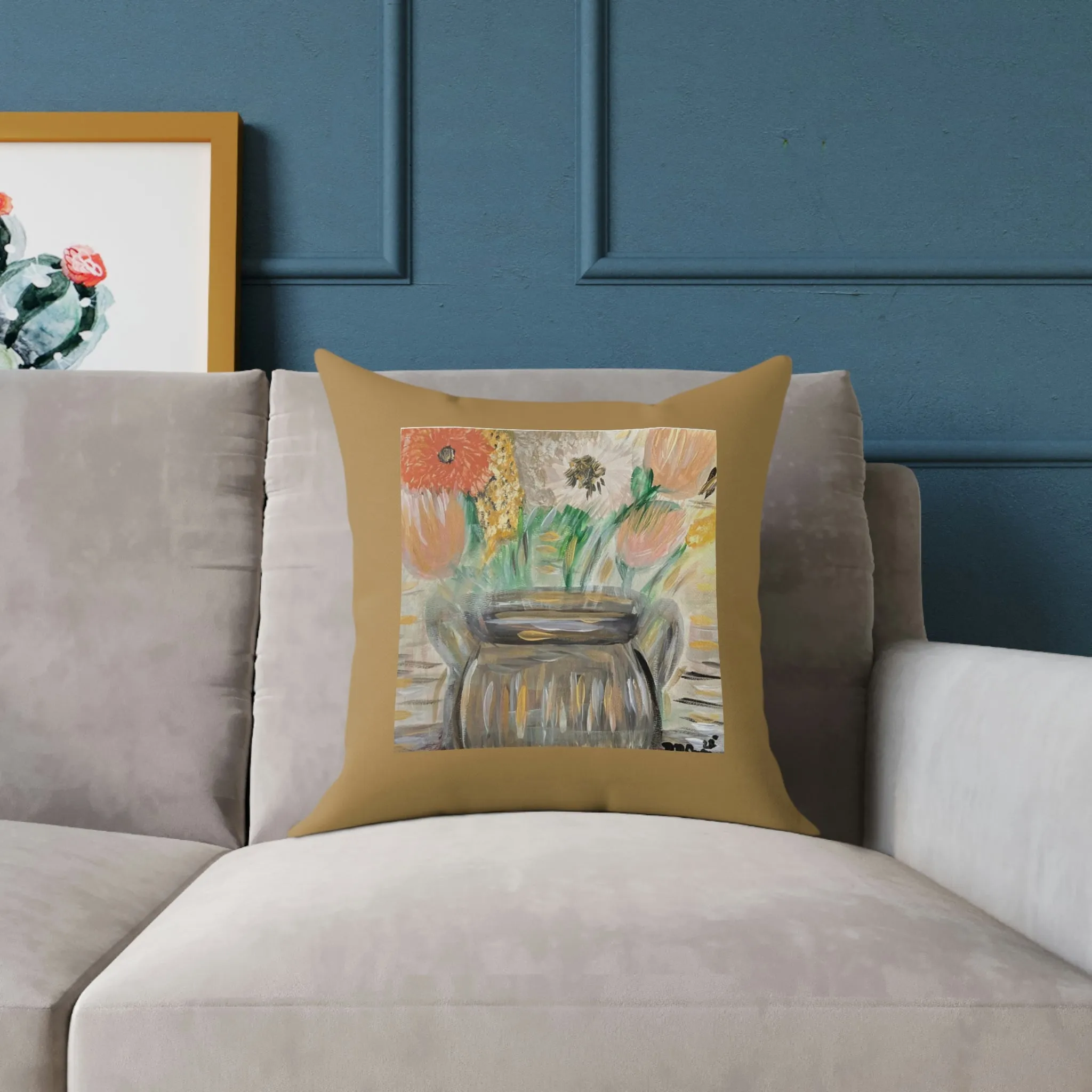 The Greg in Bronze Spun Polyester Pillow