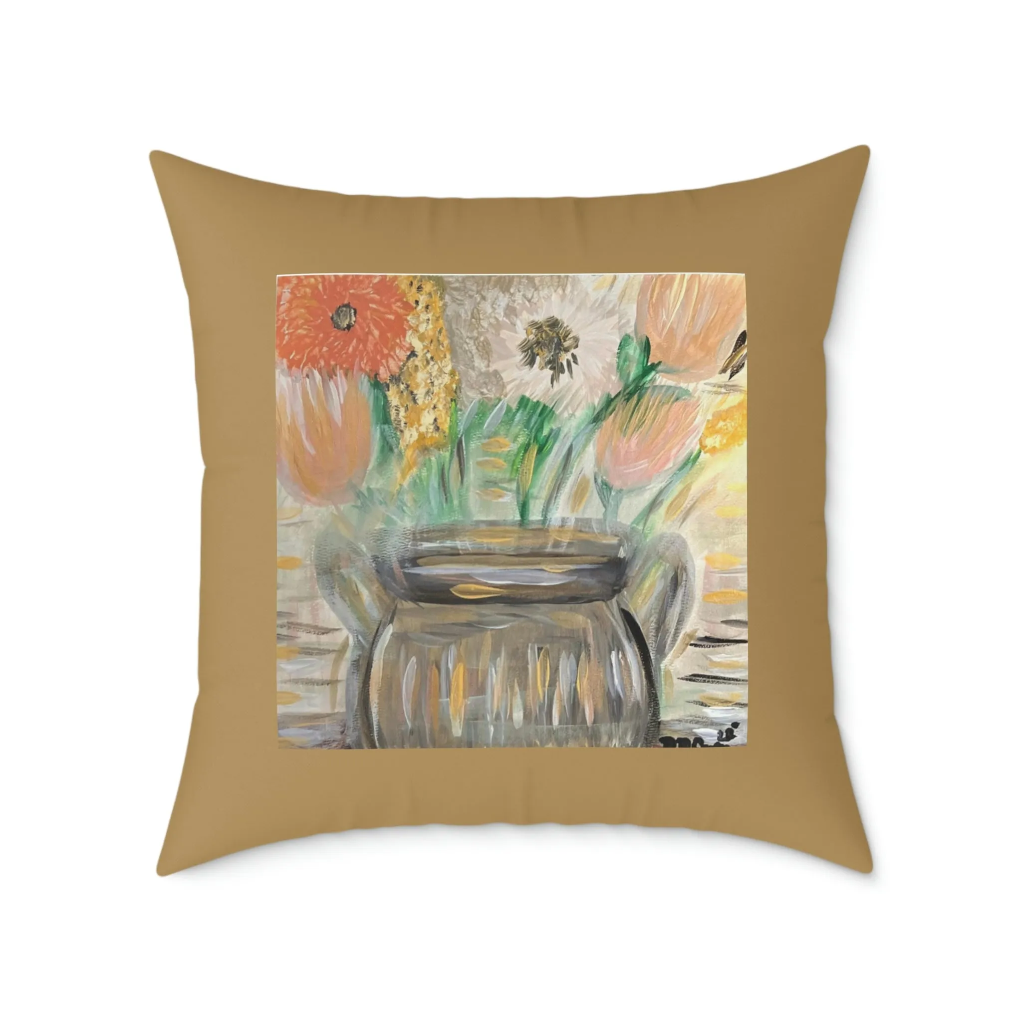 The Greg in Bronze Spun Polyester Pillow
