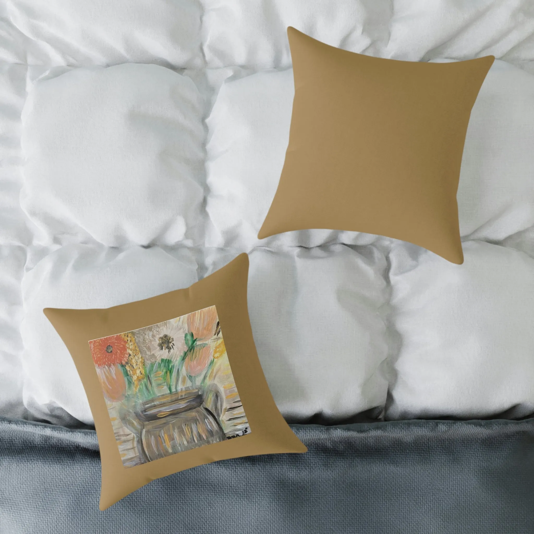 The Greg in Bronze Spun Polyester Pillow