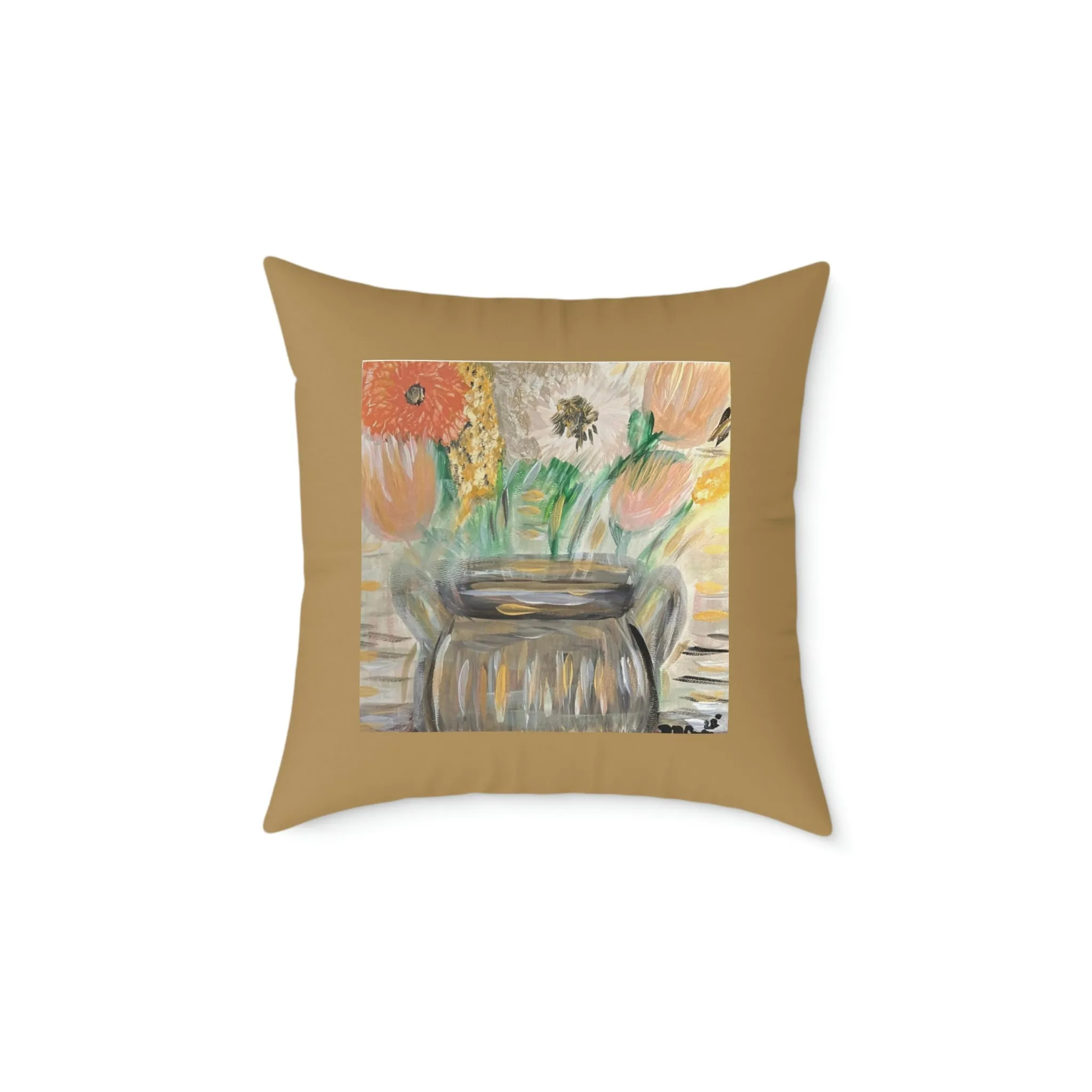 The Greg in Bronze Spun Polyester Pillow