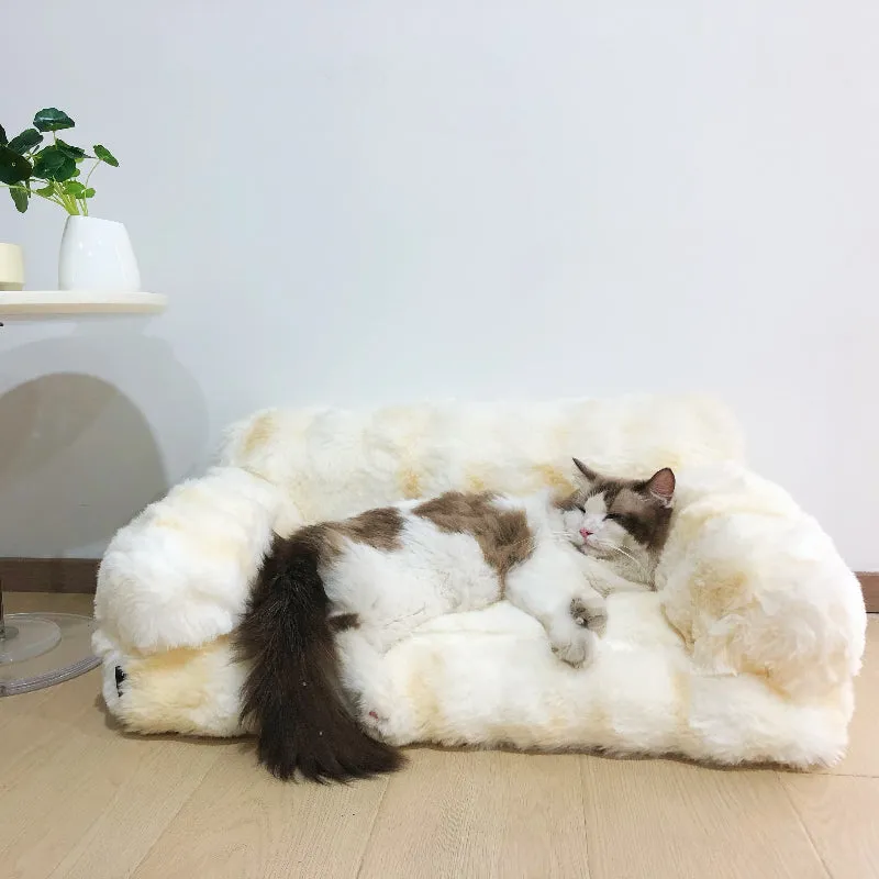 Warm Comfortable Detachable Washable Sofa Pet Bed
